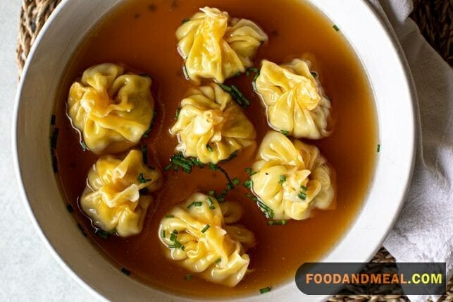 Japanese Chicken Dumpling Soup 