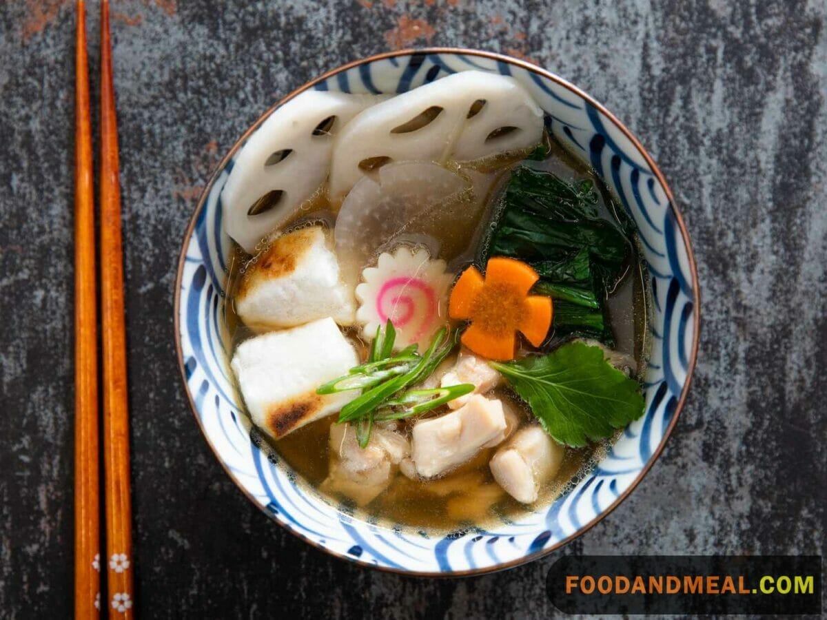 Japanese Vegetable Chicken Soup