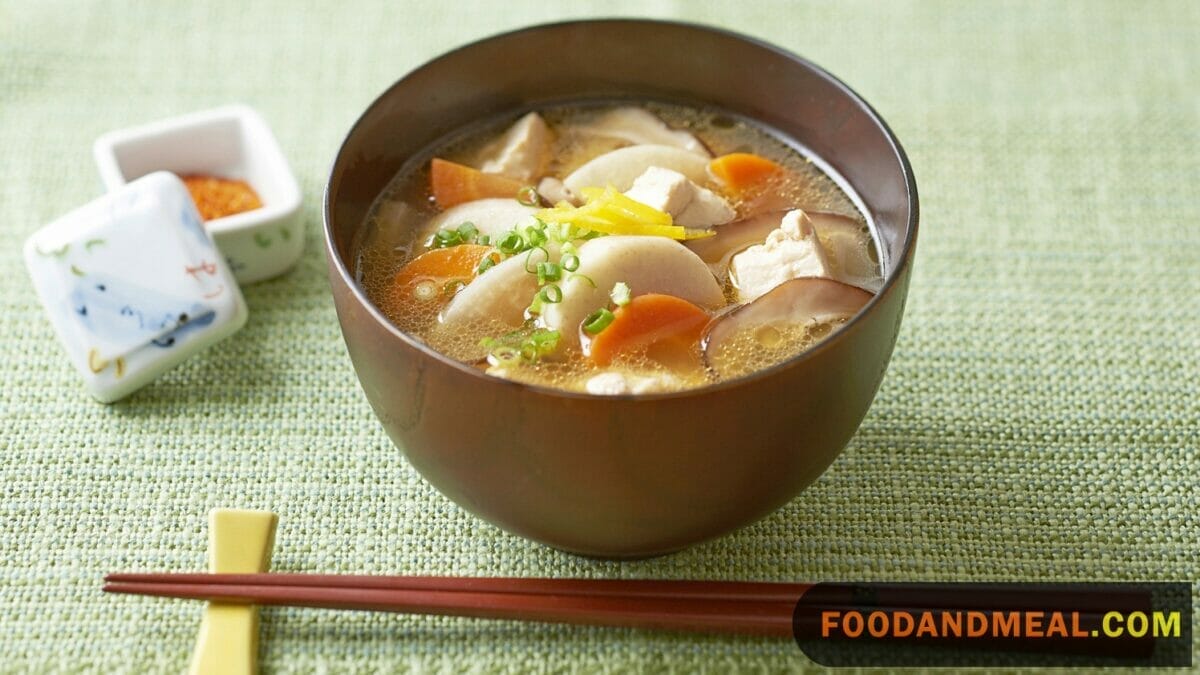 Japanese Vegetable Chicken Soup