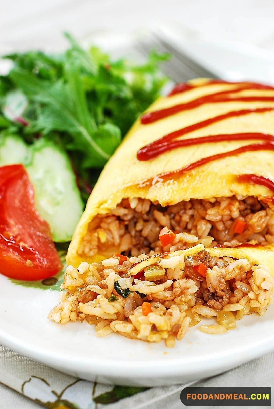 Japanese Omelet Rice.