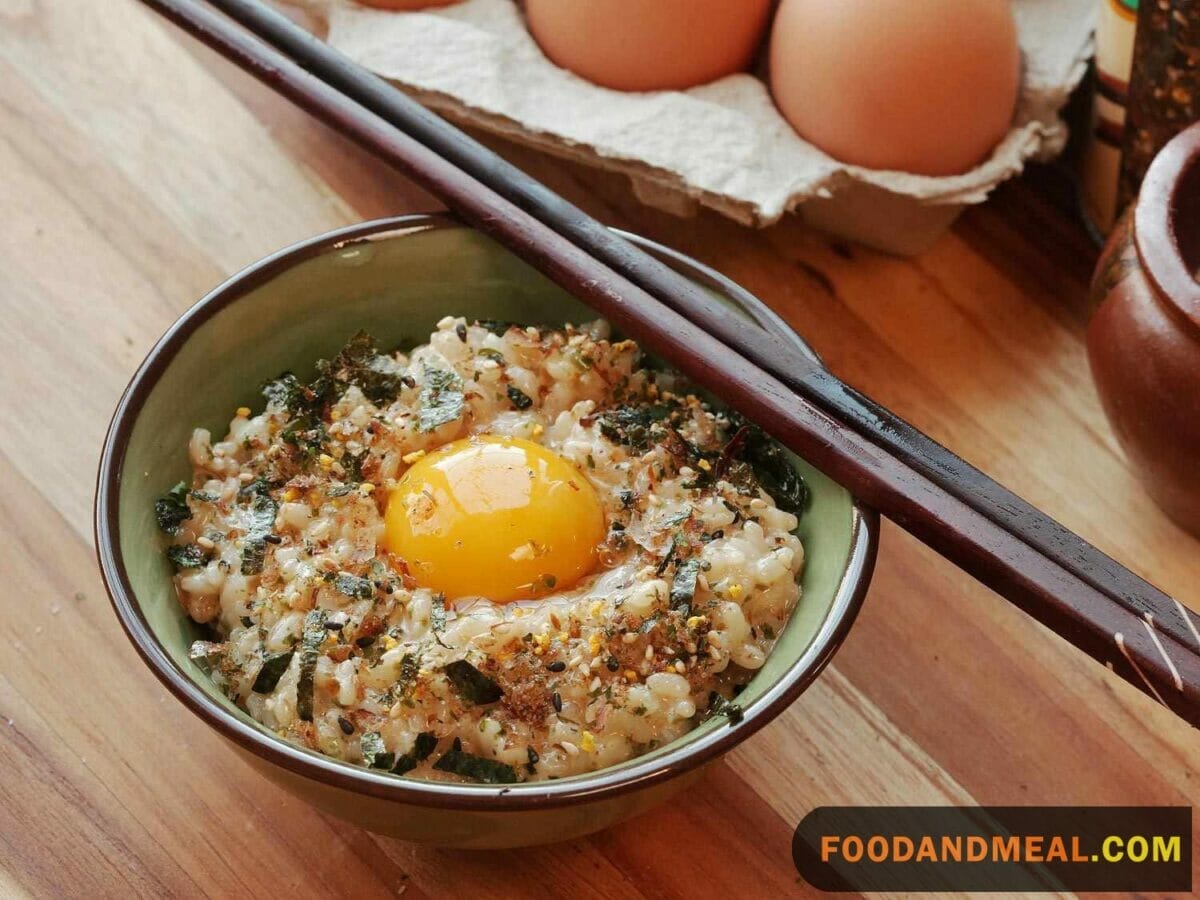 Dashi Eggs On Rice.