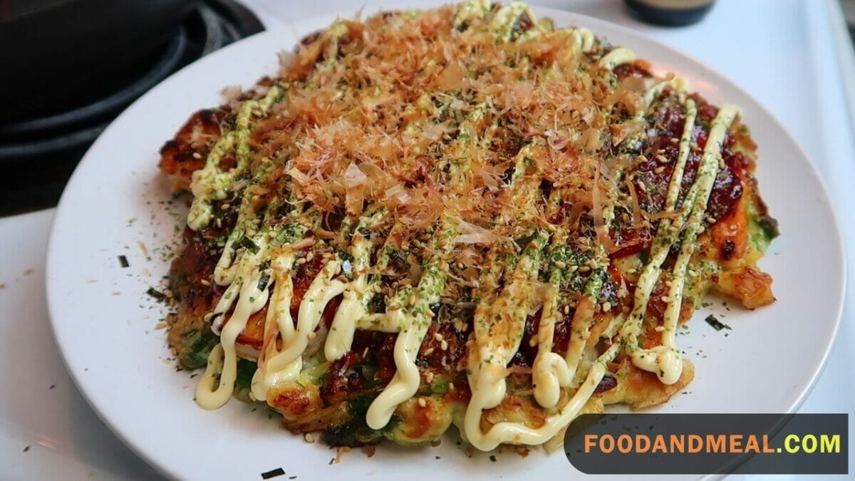 Broccoli Prawns Okonomiyaki