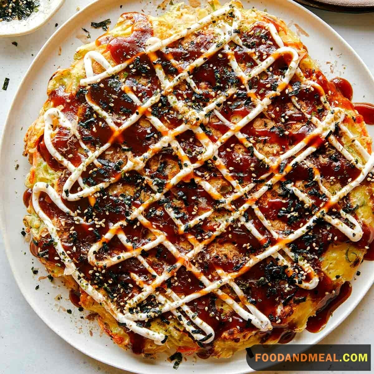 Broccoli Prawns Okonomiyaki