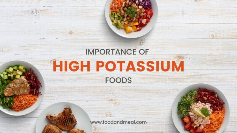 Importance Of High Potassium Foods