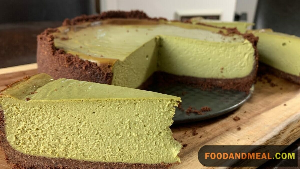 Matcha Green Tea Cheesecake.