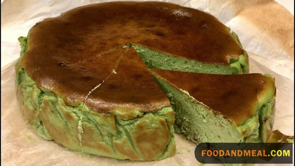 Matcha Green Tea Cheesecake.