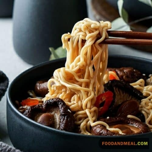 Japanese Mushroom Noodle Soup.