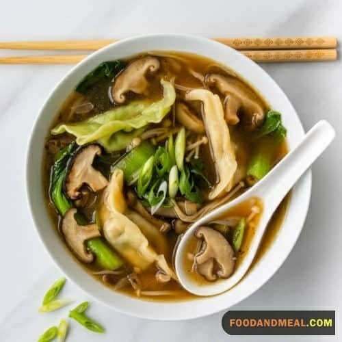 Japanese Mushroom Enoki Soup