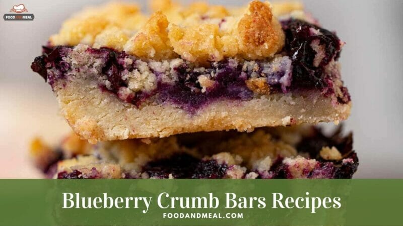 Art To Have A Yummy Blueberry Crumb Bars - Low Potassium Recipes 2