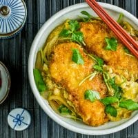 How to make Katsudon - Deep-Fried Breaded Pork Cutlet Recipe 2 How to make Katsudon - Deep-Fried Breaded Pork Cutlet Recipe 1