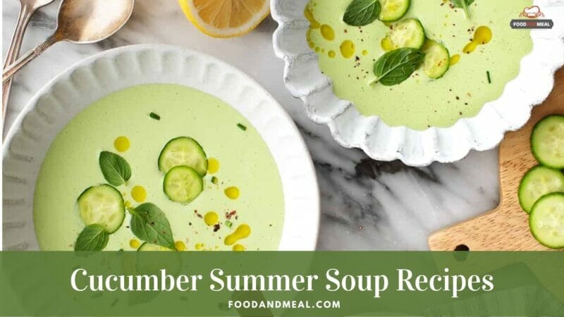 Basic Recipe To Cook Japanese Cucumber Summer Soup