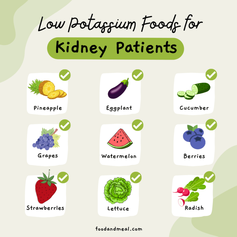 Low Potassium Foods for Kidney Patients