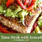 Easy-To-Make Grilled Tuna Steak With Avocado Cucumber Salad