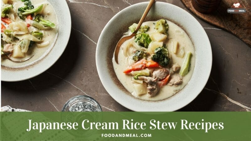 Simple Cooking Process Of Japanese Cream Rice Stew