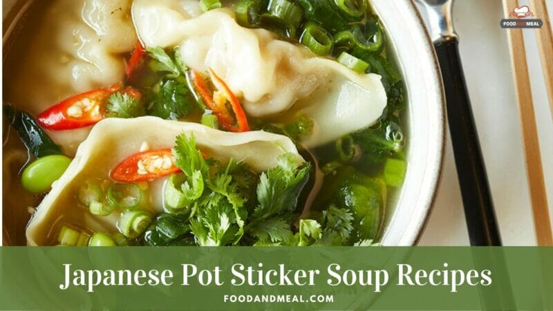 How To Make Sui-Gyoza Soup - Japanese Pot Sticker Soup