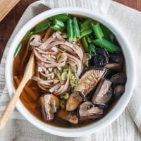 Homemade Japanese Mushroom Noodle Soup Recipe 1