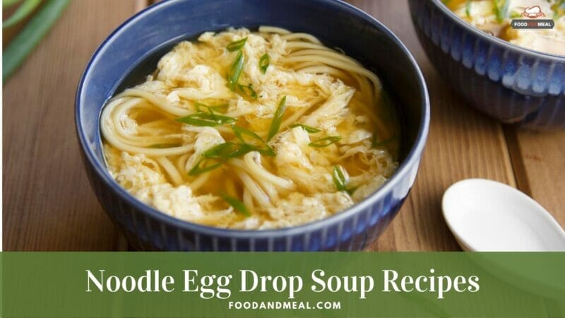 Easy-to-make Japanese Noodle Egg Drop Soup 1 Easy-to-make Japanese Noodle Egg Drop Soup
