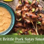 Easy-To-Cook Peanut Brittle Pork Satay Smothered In Peanut Sauce 9