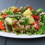 How to make Potato Green Bean Pesto Salad with Tuna 4
