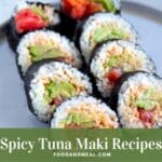 How To Make Spicy Tuna Dragon Roll - Easy Japanese Maki Recipe 5
