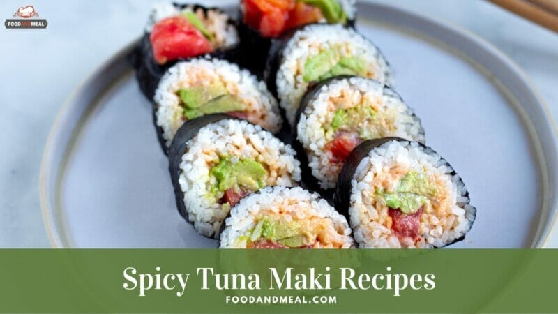 How To Make Spicy Tuna Dragon Roll - Easy Japanese Maki Recipe 1