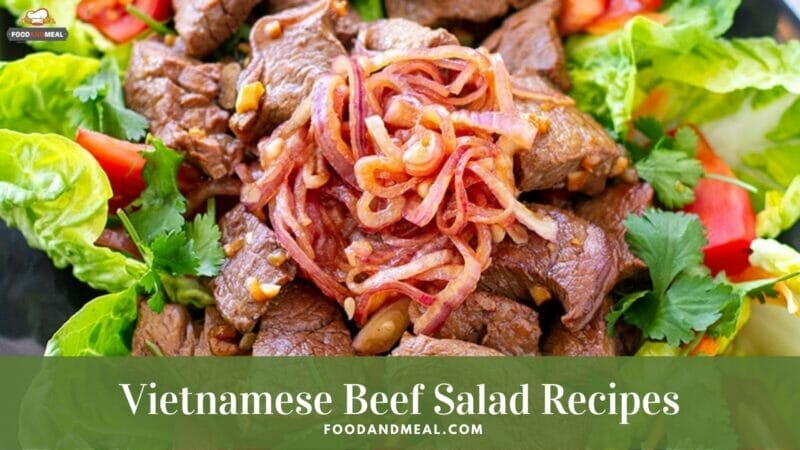 4 steps to make Vietnamese Beef Salad - Bo Tai Chanh