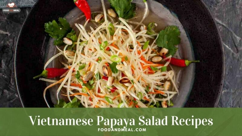 How to cook Vietnamese Papaya Salad - Goi Du Du