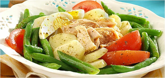 How to make Potato Green Bean Pesto Salad with Tuna