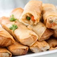 Savory Garlic Lamb And Veggie Style Spring Rolls - Chinese Food Recipes 1