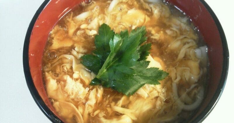 Easy-to-make Japanese Noodle Egg Drop Soup