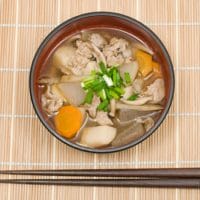 How to make Butajiru - Japanese Miso Pork Soup 1