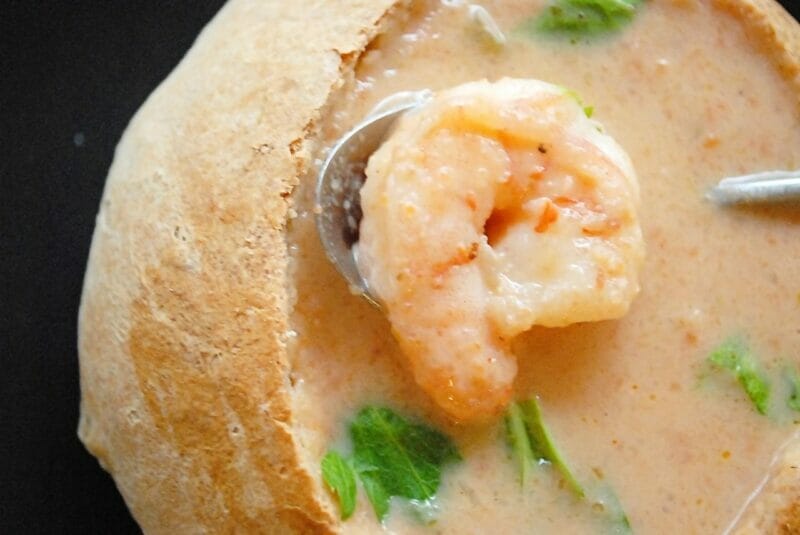 Easy-to-make Chinese Shrimp Bisque with Some Shrimp Toast