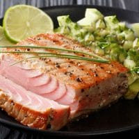 Easy-To-Make Grilled Tuna Steak With Avocado Cucumber Salad 1