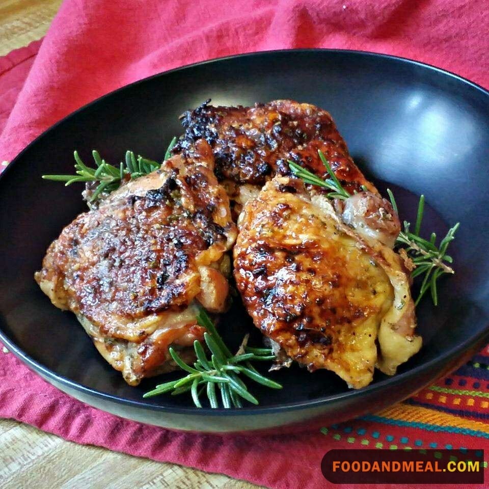 Grilled Rosemary Chicken Thighs