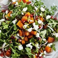 Arugula Salad With Roasted Butternut Squash And Caramelized Apple Vinaigrette Recipe 1