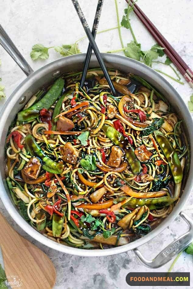 Eriyaki Zucchini Noodles