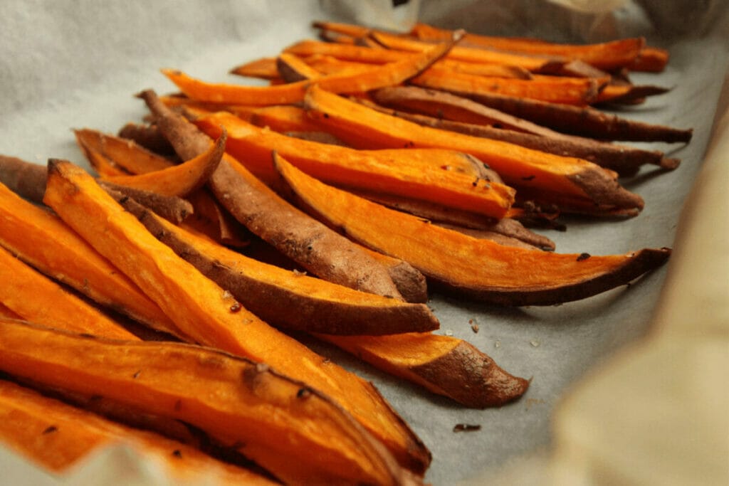 Crafting perfect, soft carrot fries for our tiny connoisseurs.