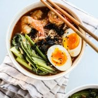 Art to have a yummy Japanese Shrimp Tonkotsu Ramen 2 Shrimp Tonkotsu Ramen