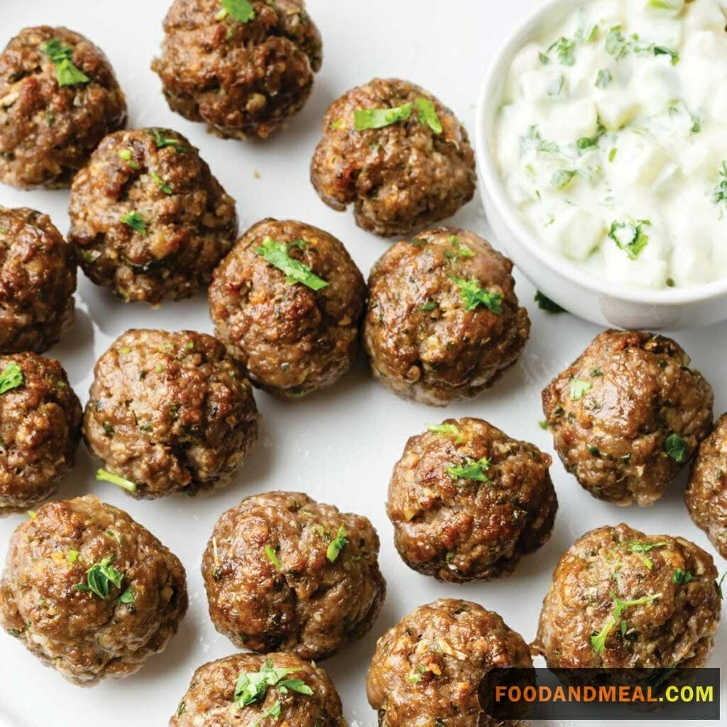 Beef and Lamb Meatballs