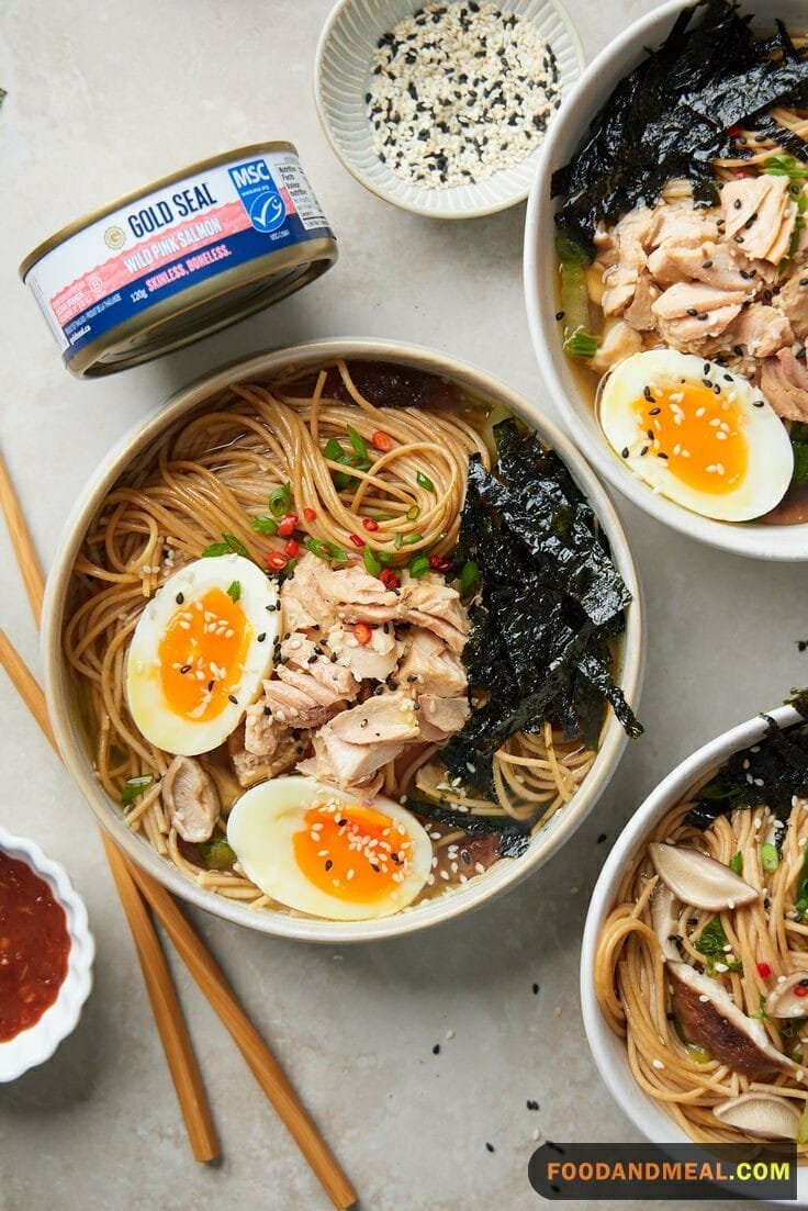  Smoked Salmon Miso Ramen