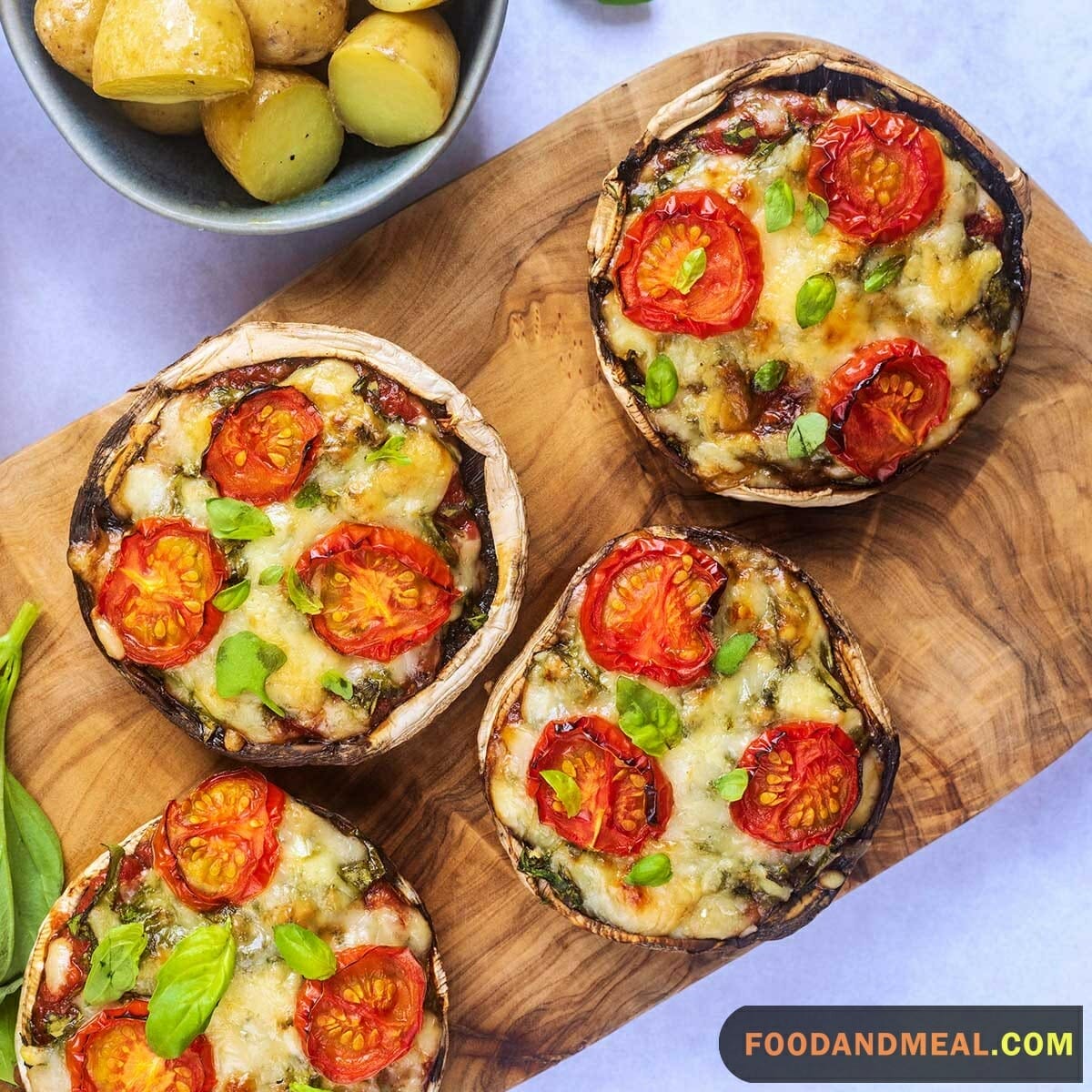 Art To Have A Yummy Portobello Pizza - Easy Homemade Recipe 5 Portobello Pizza