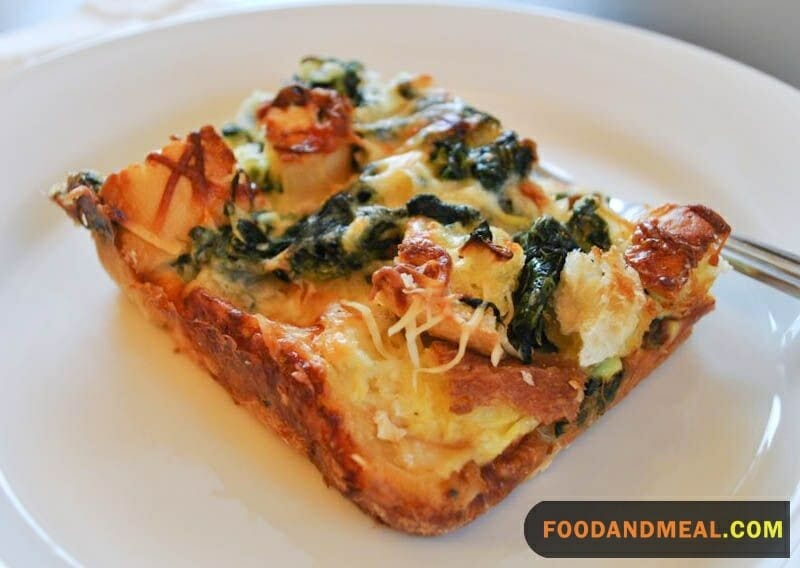 Spinach And Cheese Strata