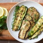 How to make Grilled Zucchini and Eggplant with Cilantro Vinaigrette 4