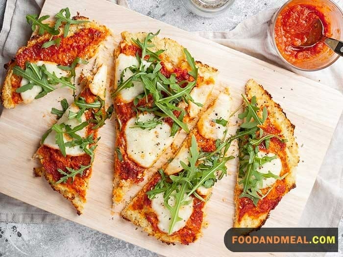 Cauliflower And Almond Crust Pizza