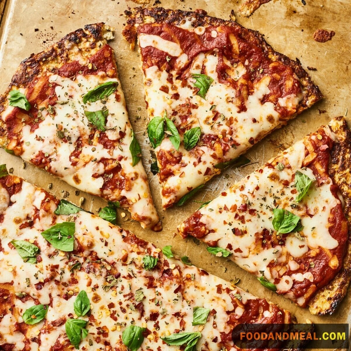  Cauliflower And Almond Crust Pizza