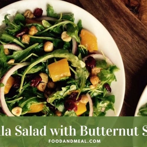 Arugula Salad with Roasted Butternut Squash