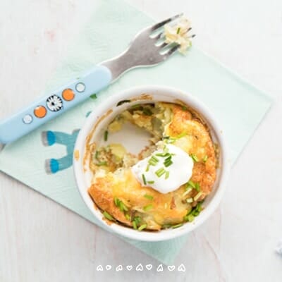 Healthy BLW Egg and Spinach Omelet for weaning (6th to 8th month)