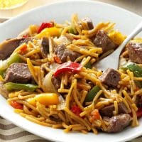 Beef Teriyaki Noodles Recipe - A Chef's Creation 2 Beef Teriyaki Noodles Recipe - A Chef's Creation 1