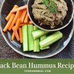 Black Bean Hummus - A Perfect Baby Led Weaning Recipe