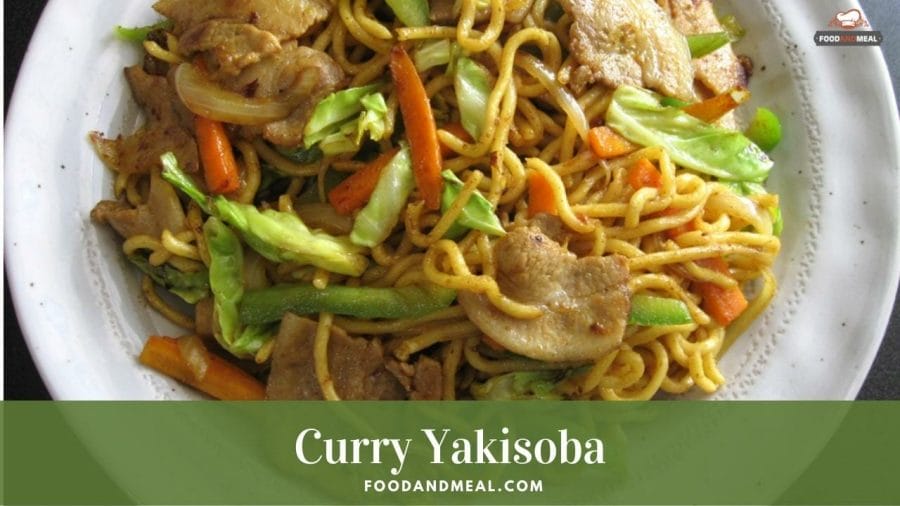 Process the easiest Curry Yakisoba ever with an authentic recipe 